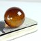 Mid-Century Amber Glass Paperweight by Borske Sklo, 1960s, Image 8