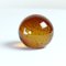 Mid-Century Amber Glass Paperweight by Borske Sklo, 1960s, Image 1