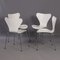 Sedie Butterfly bianche di Arne Jacobsen per Fritz Hansen, 2008, set di 4, Immagine 13