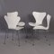 White Butterfly Chairs by Arne Jacobsen for Fritz Hansen, 2008, Set of 4, Image 13