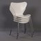 Sedie Butterfly bianche di Arne Jacobsen per Fritz Hansen, 2008, set di 4, Immagine 7