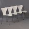White Butterfly Chairs by Arne Jacobsen for Fritz Hansen, 2008, Set of 4, Image 2