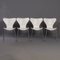 Chaises Butterfly Blanches par Arne Jacobsen pour Fritz Hansen, 2008, Set de 4 11