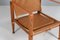 Safari Chair with Ottoman attributed to Kaare Klint for Rud Rasmussen, 1960s, Set of 2 6