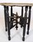 Tray Table in Brass and Wood with Carvings of Indian Origin, 1950s 8