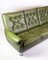 3-Seater Sofa in Dark Green Leather with Chrome Legs, 1970s 10