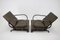 Fauteuils Ajustables Art Déco, Tchécoslovaquie, 1930s, Set de 2 6