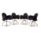 Leather Dining Chairs by Vico Magistretti for De Padova, Set of 4 1