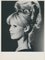 Brigitte Bardot Profil, Schwarz-Weiß Fotografie, 1960er 1