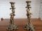 Baroque Victorian Brass Ornate Cherub Candleholders, 1890s, Set of 2 1