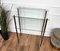 Mid-Century Modern Hollywood Regency Brass & Glass Etagere Console Table by Milo Baughman, 1980s 8