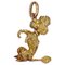 Pendentif Charm Caniche Assis en Or Jaune 18 Carats, France, 1960s 1