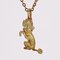 French 18 Karat Yellow Gold Sitting Poodle Charm Pendant, 1960s, Image 7