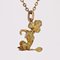 French 18 Karat Yellow Gold Sitting Poodle Charm Pendant, 1960s, Image 5