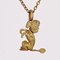 French 18 Karat Yellow Gold Sitting Poodle Charm Pendant, 1960s, Image 4