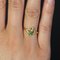 19th Century French Fine Pearl Emerald 18 Karat Rose and Green Gold Ring 5