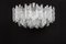 Chandelier Soria Ice Glass from Kalmar, Germany, 1970s 11