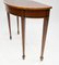 Sheraton Demi Lune Console Tables in Mahogany, Set of 2 11