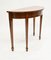 Adams Console Demi Lune Hall Tables in Mahogany, Set of 2 5
