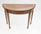 Adams Console Demi Lune Hall Tables aus Mahagoni 3