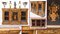 Victorian Walnut Cabinet Sideboard in Breakfront Inlay 5