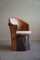 Brutalistischer handgeschnitzter Stump Chair aus Kiefernholz im Stil von Wabi Sabi, Schwedisch, 1970er 11