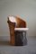 Sedia brutalista in legno di pino intagliato a mano nello stile di Wabi Sabi, Svezia, anni '70, Immagine 11
