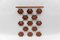 Perchero de pared Honeycombs de nogal con ganchos de cromo, años 60, Imagen 1