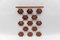 Walnut Honeycombs Wall Coat Rack with Chrome Hooks, 1960s 1