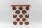 Walnut Honeycombs Wall Coat Rack with Chrome Hooks, 1960s 3