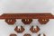 Walnut Honeycombs Wall Coat Rack with Chrome Hooks, 1960s 8