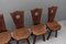 Französische Provinz Stühle mit Armlehnen aus Eiche, 1960er, 6 . Set 5