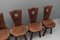 French Provincial Chairs with Oak Armrests, 1960s, Set of 6 5