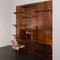 3-Bay Rosewood Wall Bookcase with Secretarie by Poul Cadovius, Denmark, 1960s 6