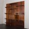 3-Bay Rosewood Wall Bookcase with Secretarie by Poul Cadovius, Denmark, 1960s 4