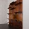 3-Bay Rosewood Wall Bookcase with Secretarie by Poul Cadovius, Denmark, 1960s 9