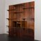 3-Bay Rosewood Wall Bookcase with Secretarie by Poul Cadovius, Denmark, 1960s 7