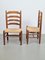 Brutalistischer Vintage Holz Korbstuhl Stly of Charlotte Perriand, 1960er, 2er Set 9