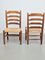 Brutalistischer Vintage Holz Korbstuhl Stly of Charlotte Perriand, 1960er, 2er Set 8