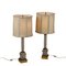 Table Lamps in Cut Crystals with Bronze Lampshades, 1900s, Set of 2 1