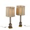 Table Lamps in Cut Crystals with Bronze Lampshades, 1900s, Set of 2, Image 1