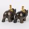 Rhinoceroses Plaster Candleholders by J. Luc Maisiere, 1900s, Set of 2, Image 8