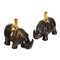 Rhinoceroses Plaster Candleholders by J. Luc Maisiere, 1900s, Set of 2, Image 1