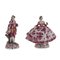 Late 19th Century Painted Porcelain Figurines, Set of 2 1