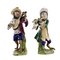 Orchestra Monkey Figurines in Porcelain, 1900s, Set of 2 1