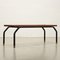 Vintage Bank aus Teak, Metall & Messing, 1960er 7