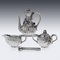 Japanese Silver Coffee or Tea Set from Arthur & Bond, 1900, Set of 5 4