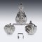 Japanese Silver Coffee or Tea Set from Arthur & Bond, 1900, Set of 5 7