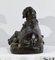 J-E. Masson, The Dog with a Hare, Early 1900s, Bronze 18