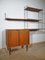 Nisse String Wall Shelf with Sideboard Made of Nut Wood by Kajsa & Nils Strinning, 1960 from String, Set of 8 7